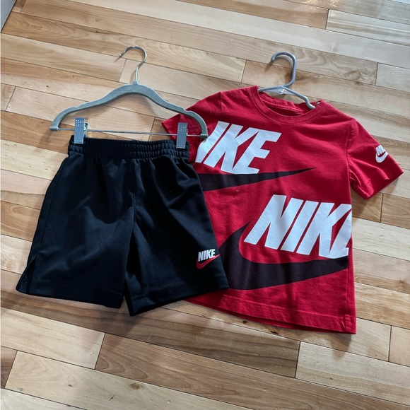 Nike Other - Nike Red Tee and Black Shorts Combo
